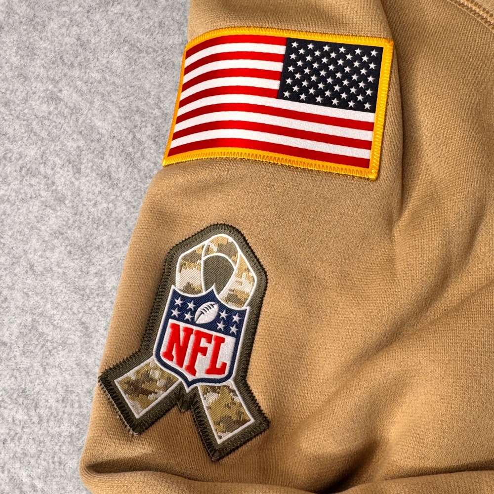 Nike New York Jets NFL Hoodie Sweatshirt Men Small Salute to Service Desert Camo - Picture 3 of 11
